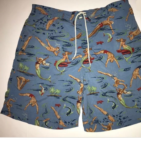 mermaid swim trunks